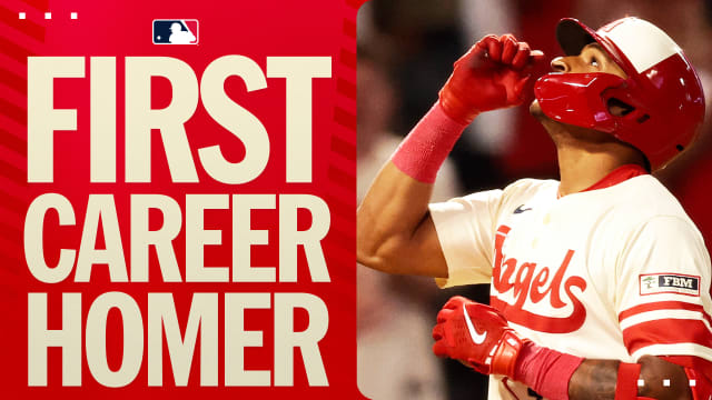 Christian Moore's first MLB home run