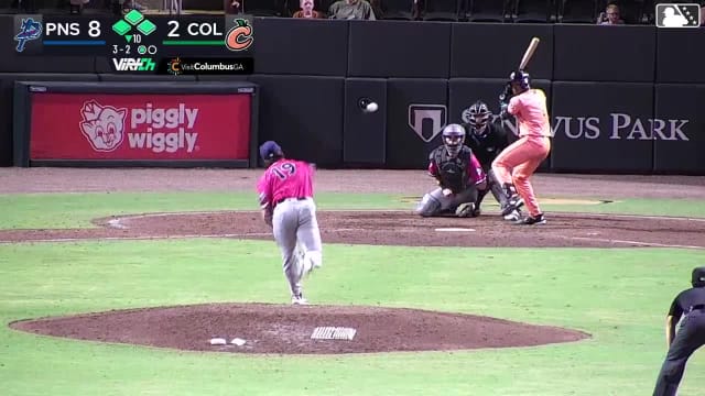 John Gil hits a grand slam (2) to left center field. Dalton McIntyre scores. Archer Brookman scores. Ambioris Tavarez scores.