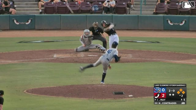 Nu'u Contrades rips a two-run double