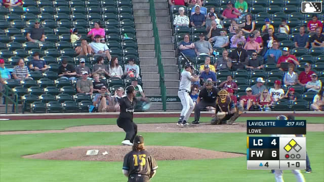 Jace LaViolette homers (9) on a fly ball to center field. Esteban González scores. Tommy Hawke scores.