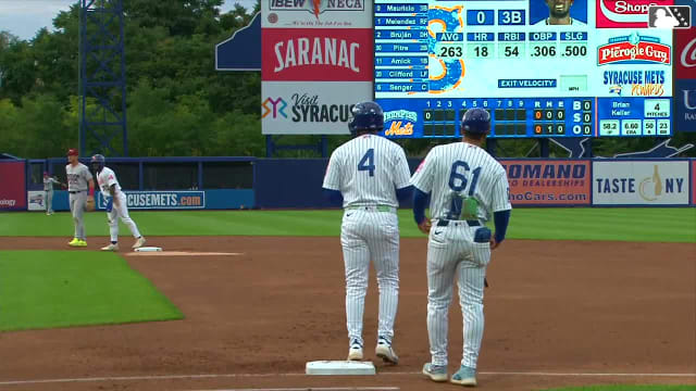 Jefferson Rojas's first Triple-A hit