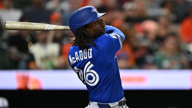 Charles McAdoo's first career hit is a two-run homer!