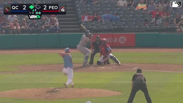 Blake Mitchell singles on a ground ball to left fielder Tristan Bissetta. Asbel Gonzalez scores.