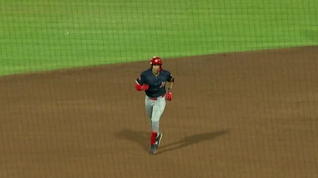 Joshua Báez's home run to center field