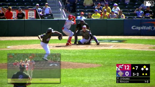 Bryan Rincon singles on a line drive to center fielder Victor Arias. Dylan Campbell scores.