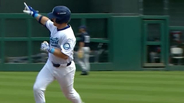 James Tibbs III swats his eighth homer of the year