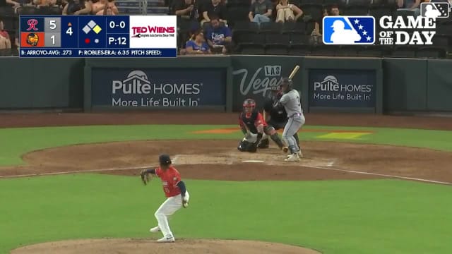 Michael Arroyo triples (1) on a line drive to right fielder Jack Winkler. Ryan Bliss scores.