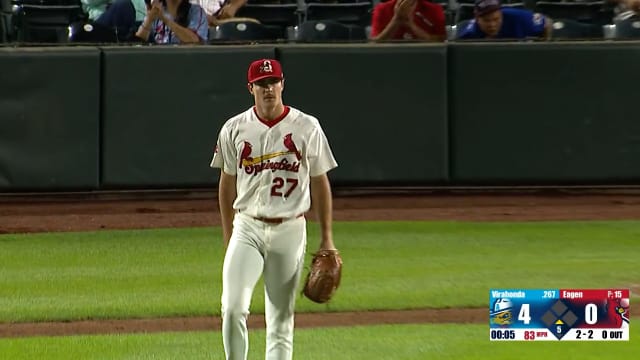 Daniel Eagan fans seven in strong relief outing