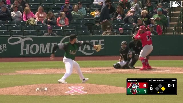 Rainiel Rodriguez homers (3) on a fly ball to left center field. Ian Petrutz scores.