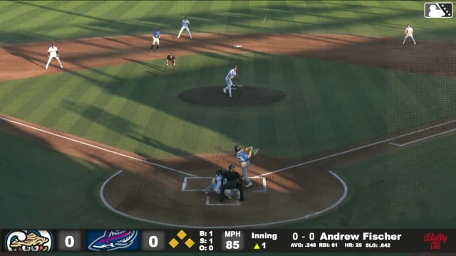 Andrew Fischer singles on a fly ball to right fielder Colby Shade. Braylon Payne scores. Jesús Made to 3rd. Josh Adamczewski to 2nd.