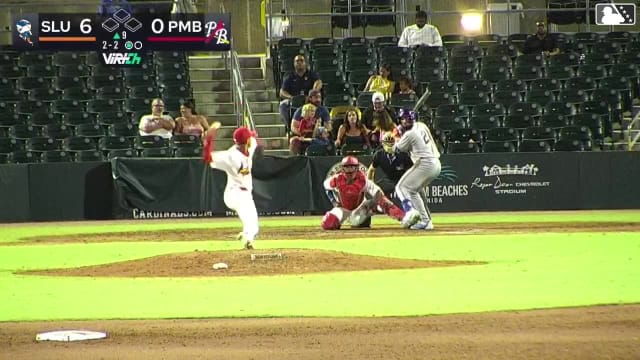 Antonio Jimenez homers (1) on a fly ball to left center field.