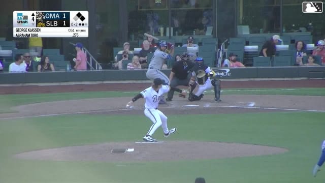 Abraham Toro strikes out swinging.