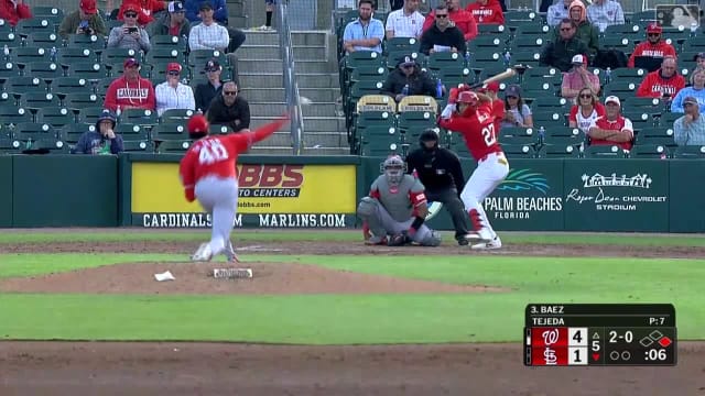 Joshua Báez's two-run homer