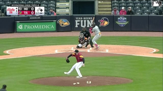 Konnor Pilkington In play, run(s) to Esmerlyn Valdez