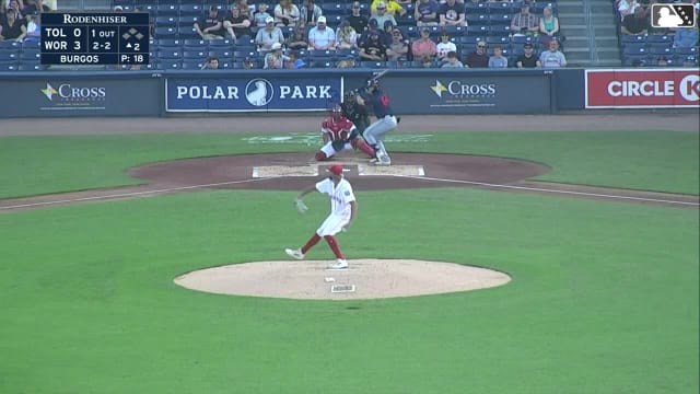 John Peck homers (1) on a fly ball to right center field.