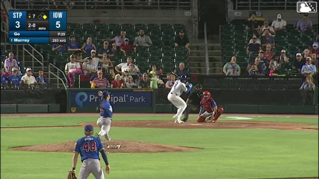 BJ Murray homers (14) on a fly ball to right center field. Jordan Nwogu scores.
