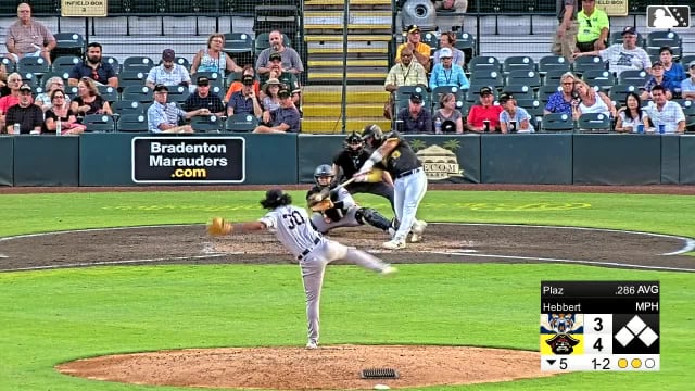 Axiel Plax swats his third homer of the season