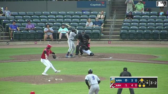 Jansel Luis singles on a sharp line drive to right fielder Bill Knight. Jordan Lawlar scores.