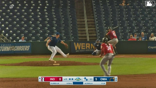 Rafael Flores Jr. singles on a ground ball to right fielder Gavin Cross. Jhostynxon Garcia scores. Jack Brannigan to 3rd.
