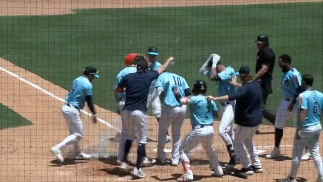 Shay Whitcomb's two-homer game