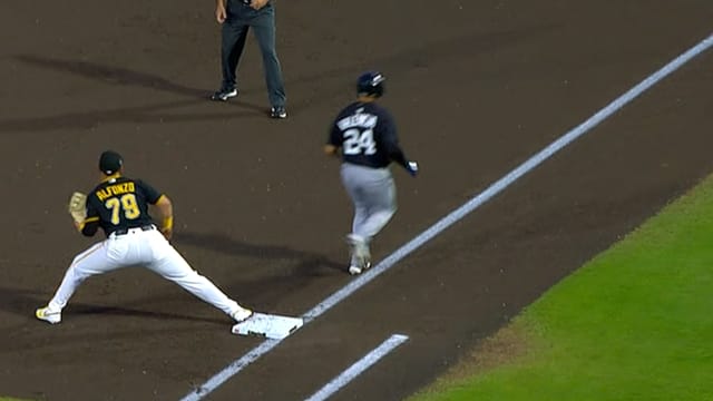 Pirates prospects turn 5-4-3 double play to end 1st
