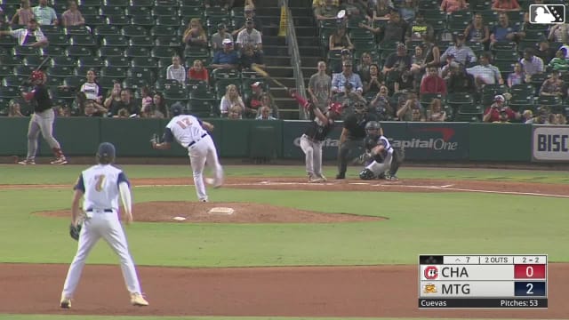 Jonny Cuevas' seventh strikeout