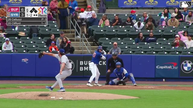 Ryan Clifford's ninth homer for Triple-A