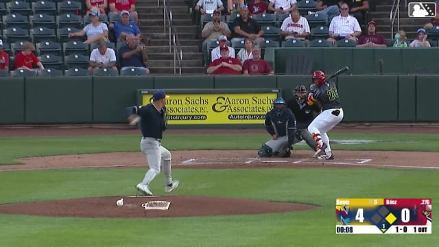 Jesús Báez homers (16) on a fly ball to center field. Rainiel Rodriguez scores.
