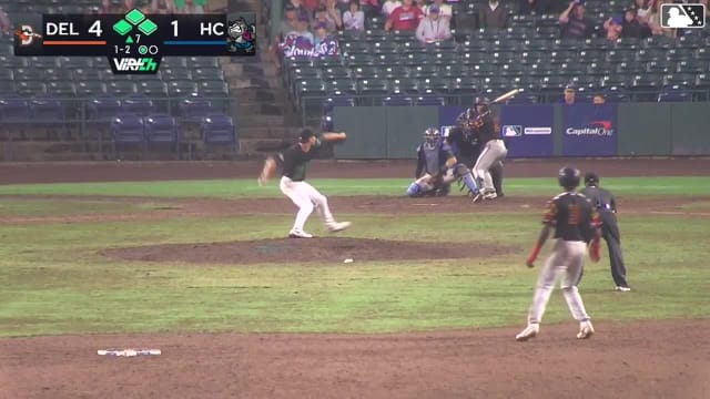 Jaiden Lo Re singles on a ground ball to center fielder Jose Pirela. Jose Perez scores. Junior Aybar scores. Braylon Whitaker to 3rd.