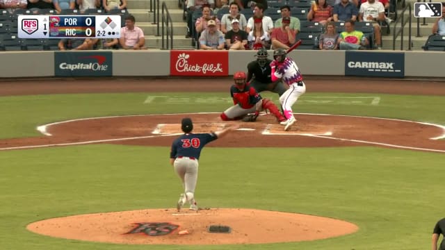 Lisbel Diaz singles on a ground ball to center fielder Will Turner. Dayson Croes scores.