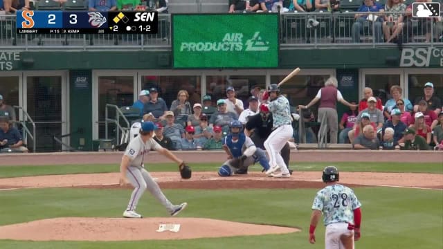 Otto Kemp strikes out swinging.