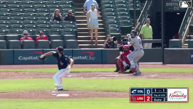 Kody Huff homers (21) on a fly ball to left field.