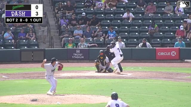 Javier Mogollon homers (2) on a fly ball to right field. Kaleb Freeman scores. Ely Brown scores.