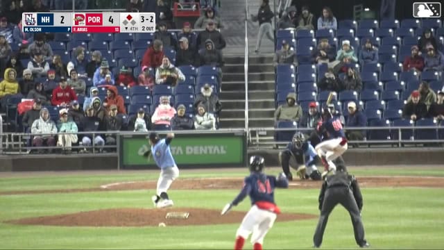 Franklin Arias singles on a line drive to left fielder Jackson Hornung. Ahbram Liendo scores. Franklin Arias to 2nd. Franklin Arias advances to 2nd, on a fielding error by left fielder Jackson Hornung.