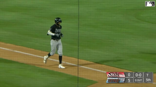 Jorge Quintana's solo home run
