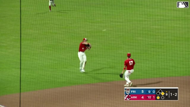 Colt Emerson completes the double play