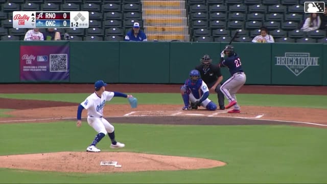 Jacob Amaya strikes out swinging.