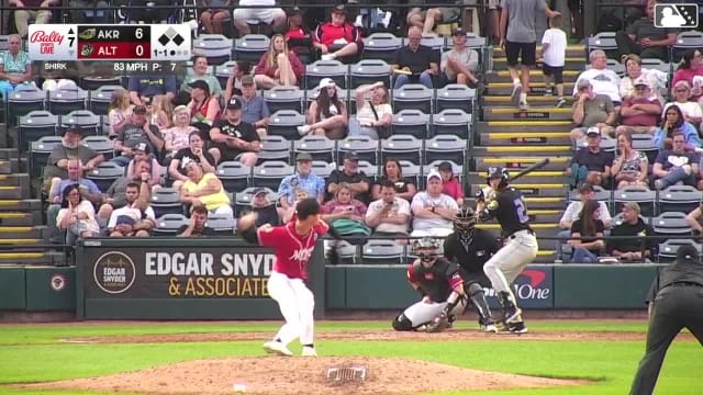 Dean Curley singles on a sharp line drive to right fielder Robert Hassell III. Nolan Schubart scores. Aaron Walton to 3rd.