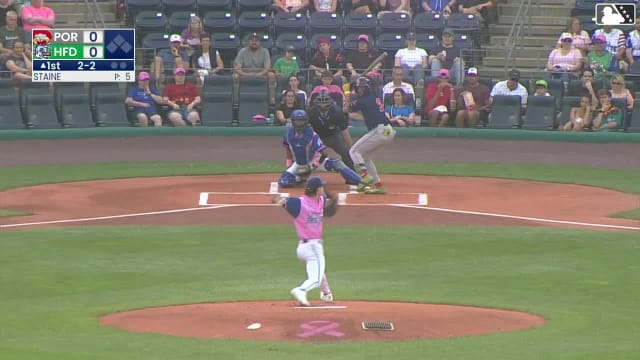 Miguel Bleis homers (5) on a fly ball to left center field.