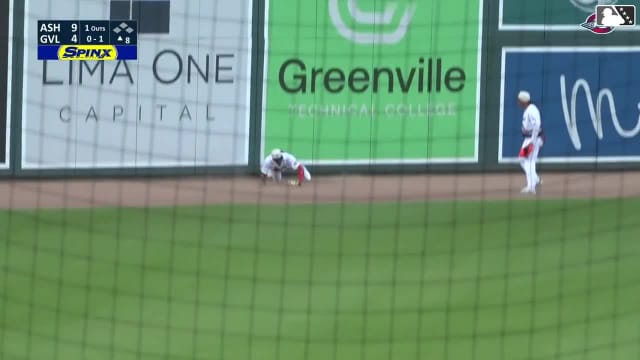 Miguel Ugueto's impressive leaping catch