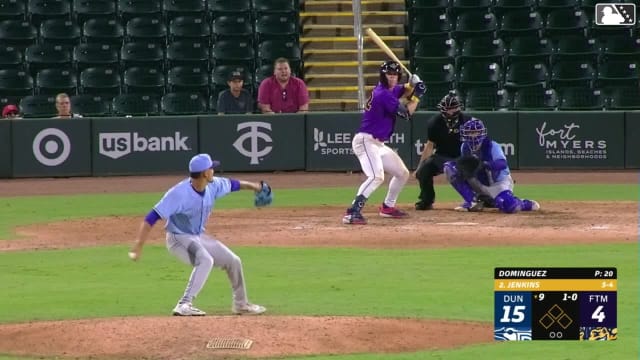 Walker Jenkins homers (1) on a fly ball to right field.