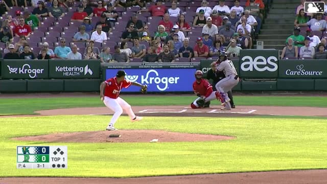 Yasser Mercedes homers (7) on a fly ball to left field.
