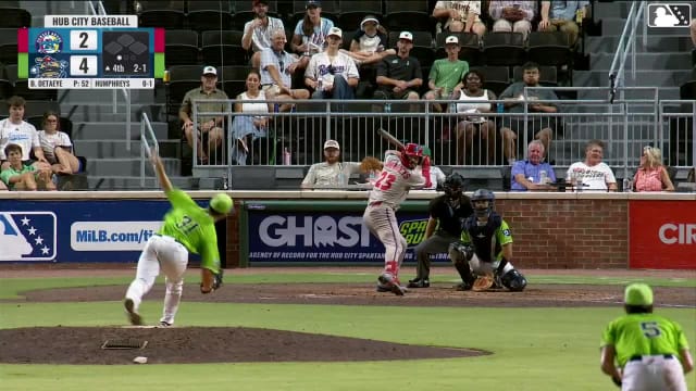 Nathan Humphreys homers (2) on a fly ball to right field.