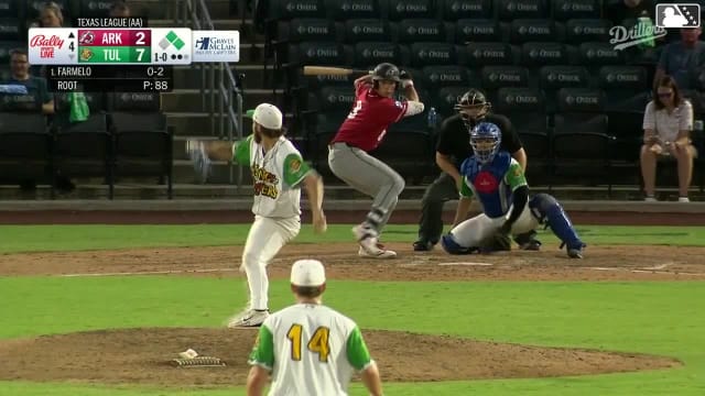 Jonny Farmelo singles on a ground ball to right fielder Sam Mongelli. Jared Sundstrom scores. Blake Rambusch to 3rd.