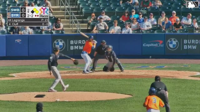 Jackson Cluff strikes out swinging.