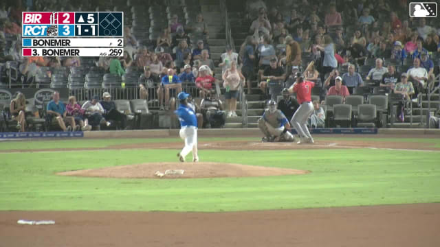 Caleb Bonemer homers (10) on a fly ball to left field.