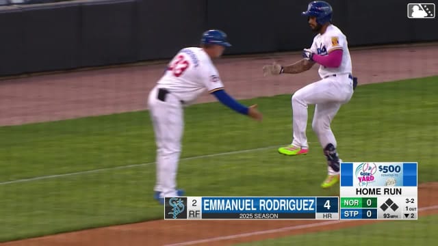 Emmanuel Rodriguez hits fourth homer of the season