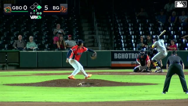 Yordany De Los Santos homers (14) on a fly ball to left center field. Dylan Palmer scores. Edward Florentino scores.