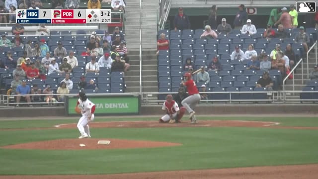 Ethan Petry homers (8) on a fly ball to left center field. Kervin Pichardo scores.