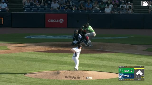 Reds No. 1 prospect Alfredo Duno skies his 11th homer of the season for High-A Dayton